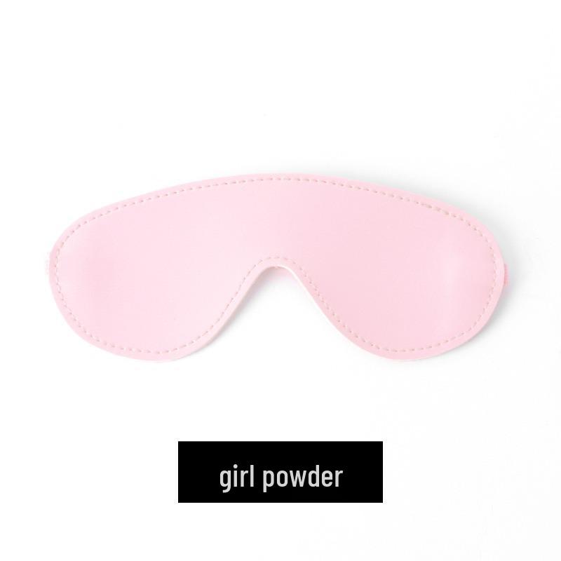 Flirtatious Leather Eye Mask: Thick Blindfold for Teasing, Light Blocking, and Sensual Play