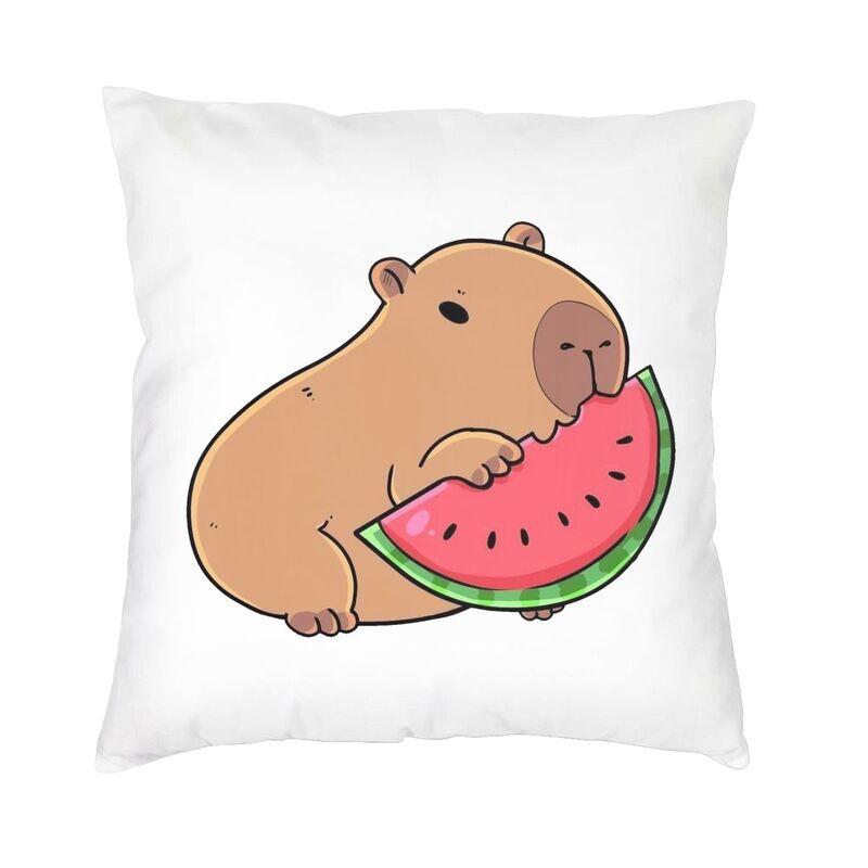 

Fashion Capybara Square Throw Pillow Case Decoration 3D Double Side Printing Cushion Cover for Sofa 30x30cm 12x12in