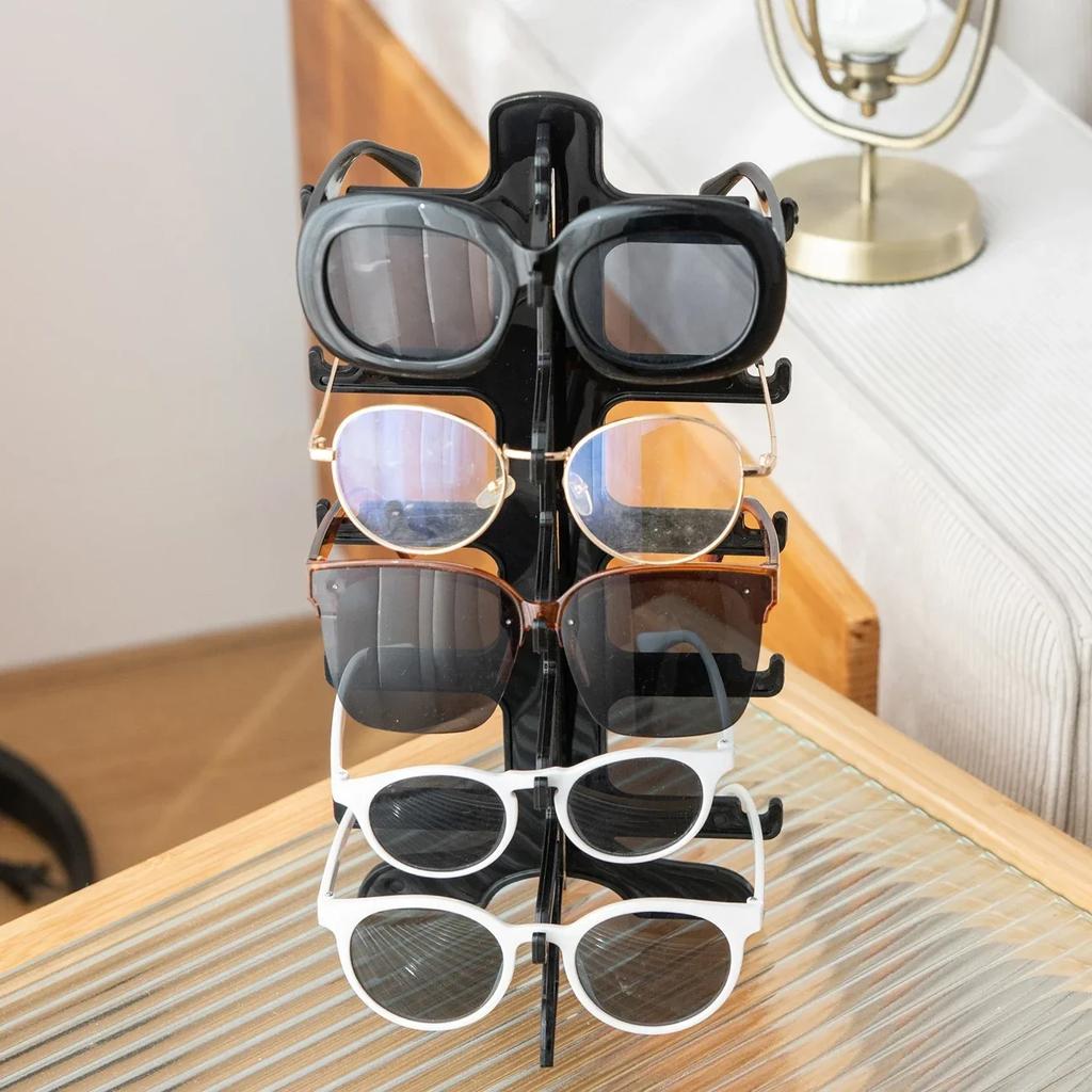Colored Transparent Plastic Spectacle Frames Sunglasses Display Stands Sunglasses Display Stands Counter Display Stands