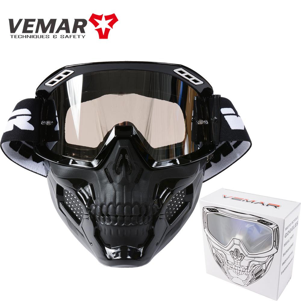 Motorcycle Riding Goggles Mask Motorbike Face Mask Windproof Motocross Goggles Racing Helmet Protective Glasses Mask