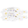 40Pcs Embroidery Cloth Stickers Daisy Pattern Iron Patches DIY Backpack Clothing Accessories