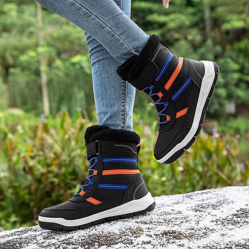 Winter Kinder Modische Fleece Warme Hohe Outdoor Baumwollstiefel Schneestiefel Lässige Baumwollschuhe