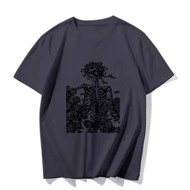 2025 Summer Oversized Tshirt Men Breathable Comfortable Dark High Street Gothic Hip-Hop Short Sleeve Tee Y2k Tops Tshirt