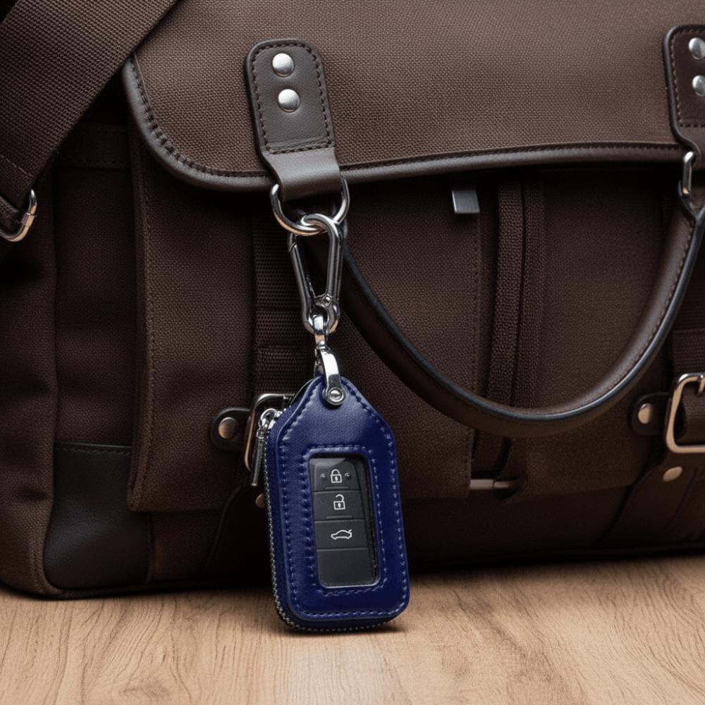 Zipper Purse Car Key Holder PU Leather Key Bag Case Fashion Key Protection Case  Housekeeper Cover