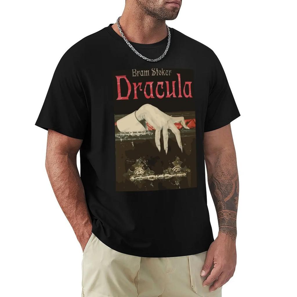 Dracula T-Shirt Rapper Graphic Tees Blue Archive Mens Graphic T-Shirts