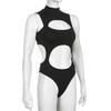 Gothic Techwear Sexy Hollow Out Sleeveless Tank Tops Bodysuit For Women Streetwear Style Backless Playsuit Vest For Women