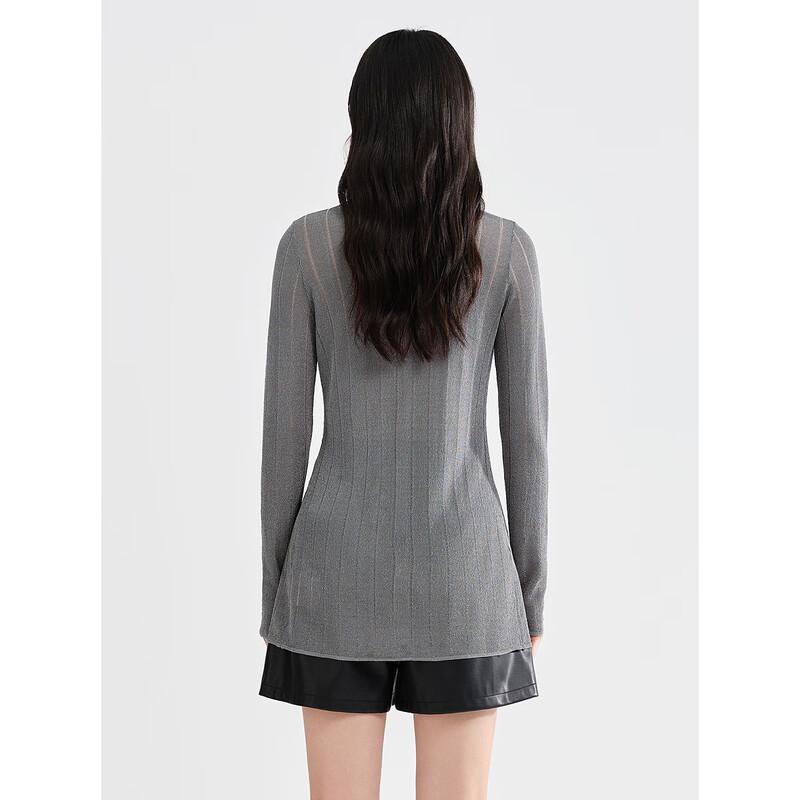 PEACEBIRD Women's V-Neck Knit Cardigan Shirt Top