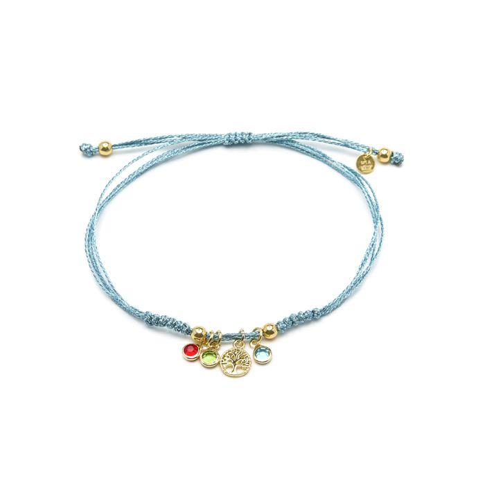 Bracelet - Luxenter - Balal - Argent 925 - finition or jaune 18k - Zircon cubique multicolore