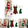 Christmas Party Stage Costume For Women With Polyester Material For Festive Events