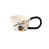 Ceramic Mug Creative Cartoon Water Cup Cute Mug Polka Dot Ceramic Mouthwash Cup Couple Cup Big Handle