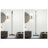 3 In 1 Floor Scrub Brush 180 Degree Rotatable Head Long Handle Floor Scraper Grout Cleaner for Home