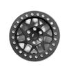 RC Car Inch Upgraded Beadlock Wheel Hub Rim Internal Beadlock For 90018 Wraith RC Car 7 2.2 No. (4 Pieces, Black)