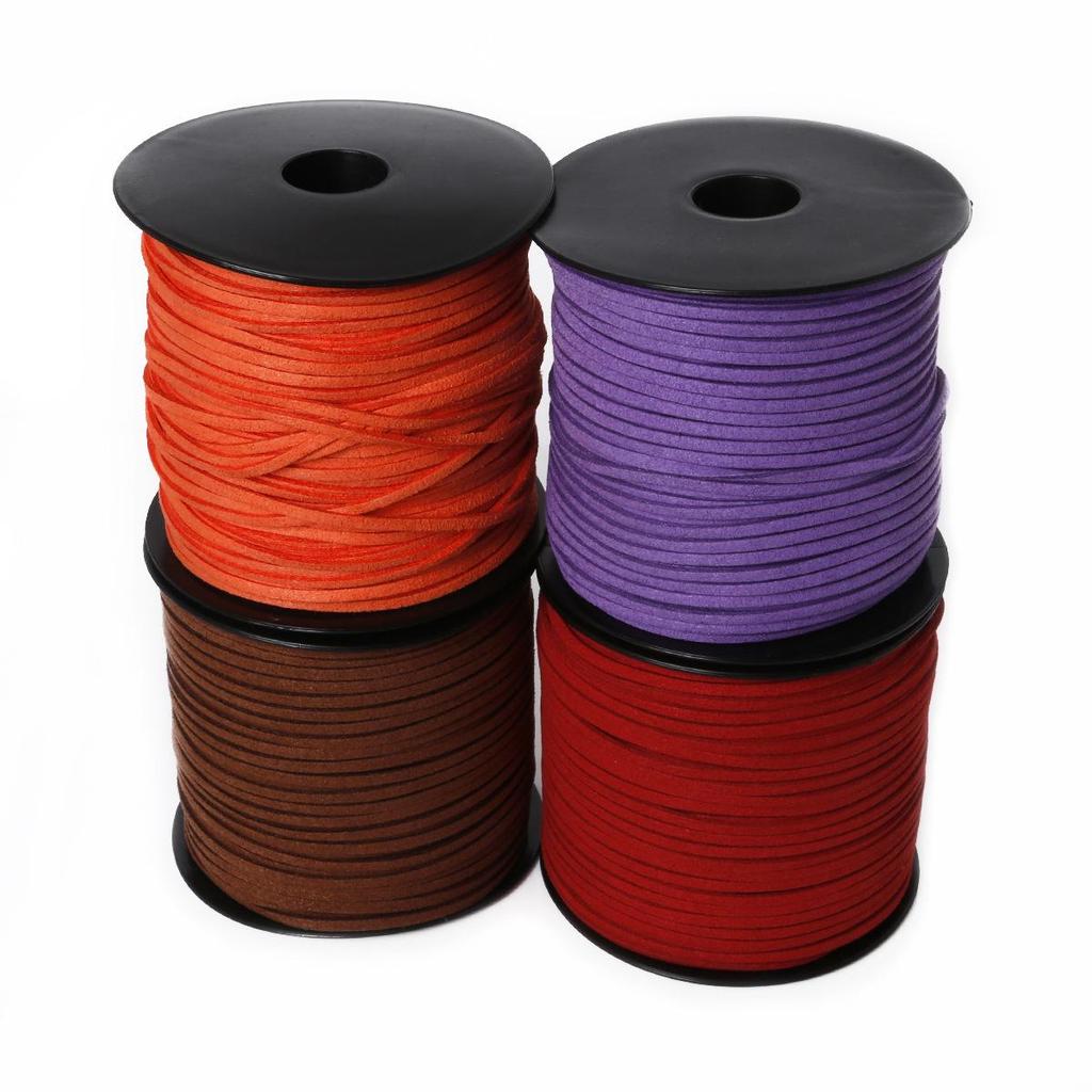 Colorful Korean Suede & Cowhide Woven Bracelet/Necklace Cord