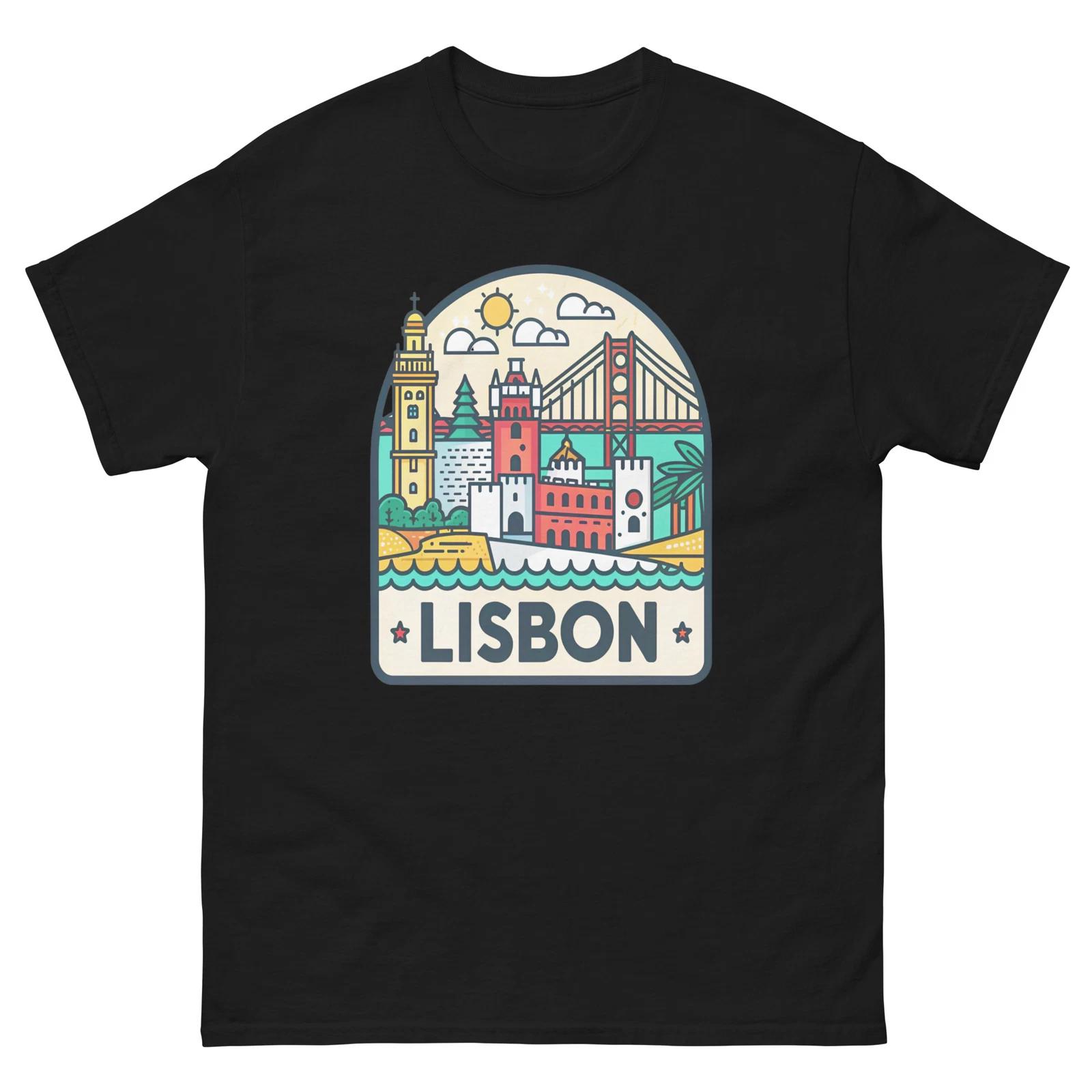 Lisbon World Travel Urban Area City T-Shirt 3XL