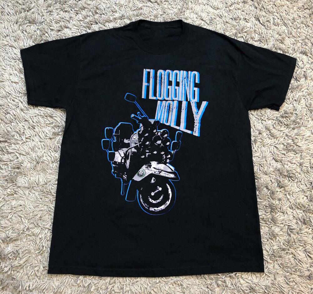 Редкая футболка с коротким рукавом группы Flogging Molly, черная, все размеры, подарок фанату, унисекс S