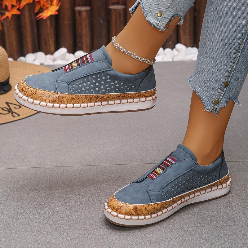 Fashion 2025 Summer Hot Sale Loafers Women's Round Toe Flats Plus Size Slip On Mixed Colors Flats for Women Outdoor Daily Casual Shoes