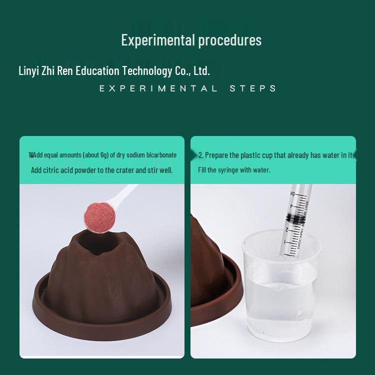 Kids' Volcano Science Experiment Kit - DIY Teaching Aid for Kindergarten & Elementary Students