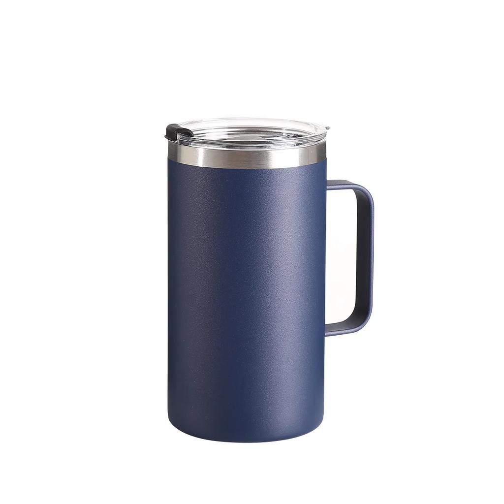 24oz Double-layer Stainless Steel Plastic Spray Mug Vacuum Cup Mug With Lid Cup for Coffee Cups Drinkware Beautiful Tea Mugs Bar