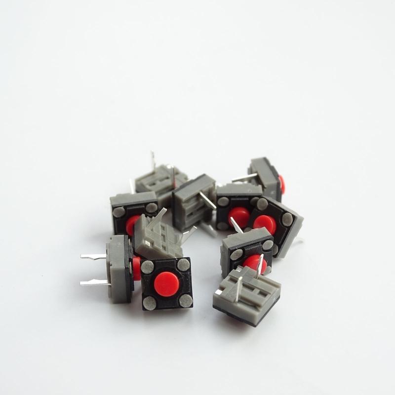 10Pieces Mouse Mute Microswitches 6x6x4.3mm Rectangle Mouse Switches Set For Noise Reduced Operating