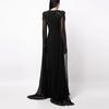 European & American Fashion Rhinestone Long Dress 2025 - Beaded Evening Gown