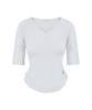 Leijeumiya Sana Lace Shirring Top [White]