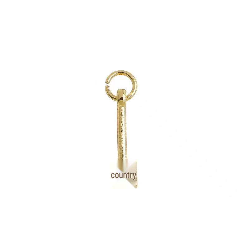 14K Gold Filled Zircon Matchstick Tila Bracelet Pendant for DIY Jewelry