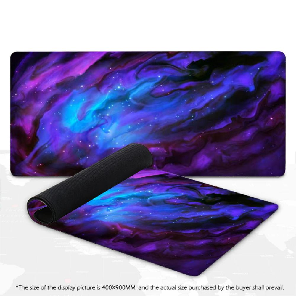 Large Non Slip Desk Pad Cosmic Swirl Nebula Star Sky Galaxy Art XXL Gaming Mouse Mat For PC Laptop Keyboard Game Desktop Surface