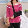 Women’s Adaptive Three Quarter Sleeve Shirt with Away Design for Shoulder or Mobility Assistance Top
