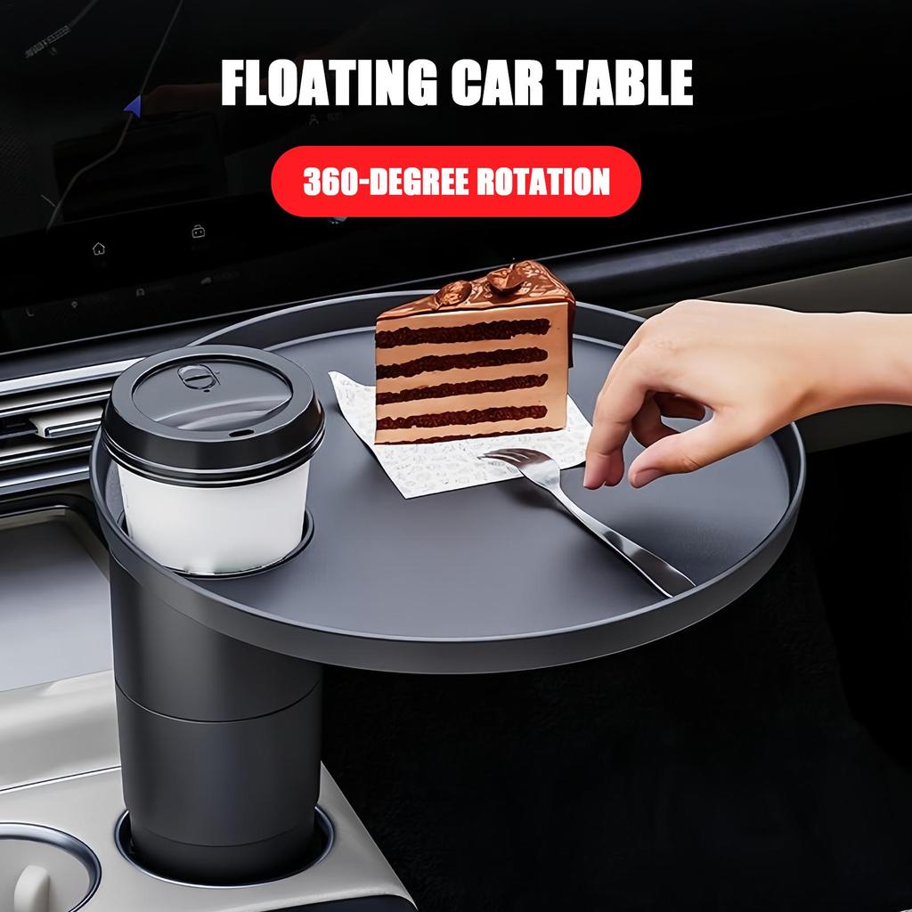 Cup Holder Tray For Car Portable Expandable Adjustable Road Trip Car Snack Tray Drink Holder For Travel Long Driving Commuting