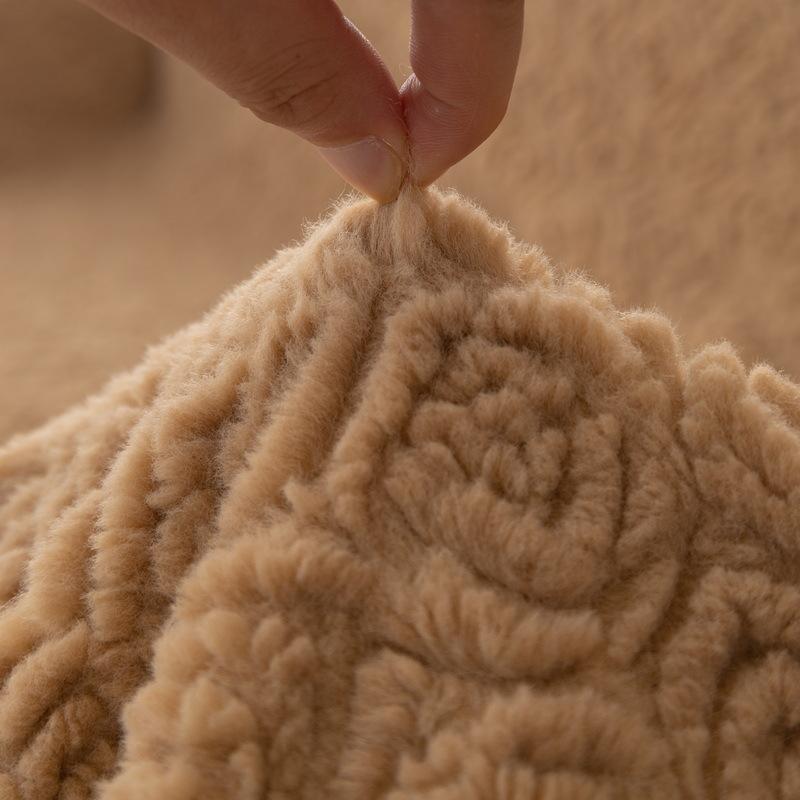 Winter High-end Three-dimensional Rose Plush Sofa Cover Cloth Sofa Towel New Autumn and Winter All-inclusive