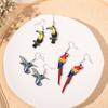 Fashion Acrylic Parrot Animal Jewelry Eardrop Bird Earrings Earbob