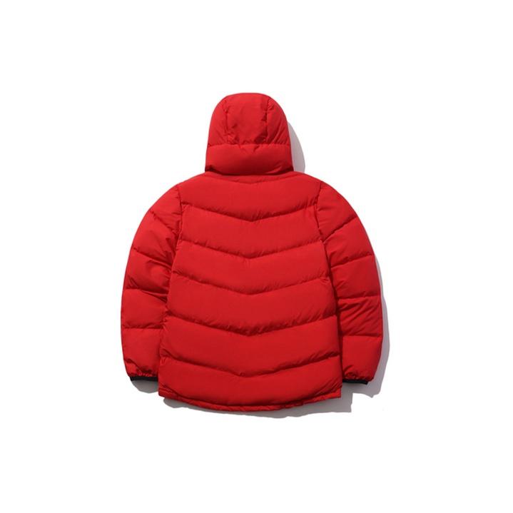 Li Ning Hooded Warm Comfortable Down Jacket Winter Men Jacket Bull-Red AYMP075-4