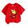 Kids Boys Girls 100% Cotton Crew Neck Short Sleeve T-Shirt,