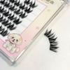 Ten Row Clustered Glue-Free Natural Dog-Eye False Lashes