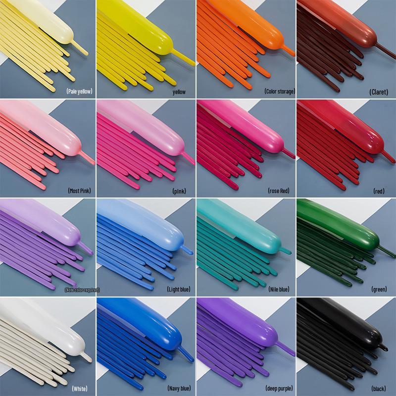 Magic Kids’ Balloons: Thick 260 Long Pearlescent & Shaped Balloons, Creative Weaving Strips