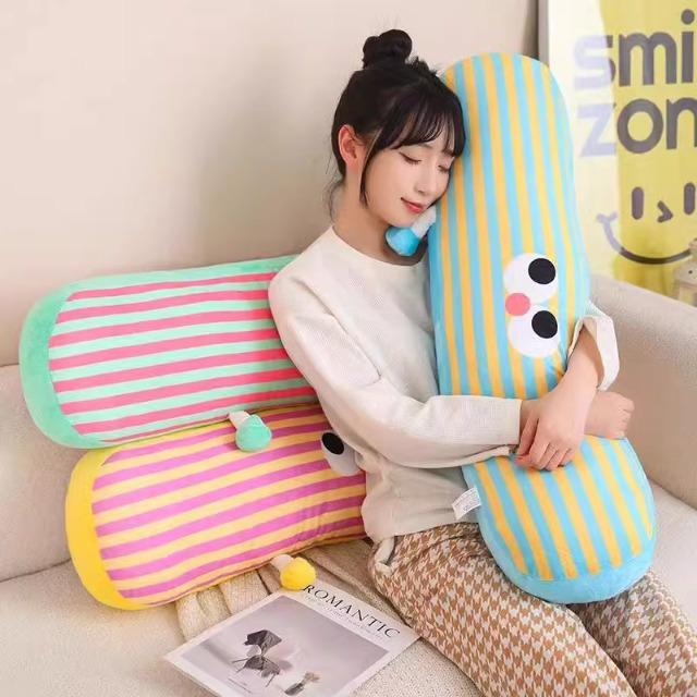 Washable Long Body Pillow for Side Sleepers, Bedroom Dormitory Cushion, Men's Backrest, Women's Leg Pillow