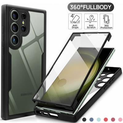 Full Body Protection Shockproof Case for Samsung Galaxy S25 Ultra S24 FE S23 Plus Protective Cover Clear Fundas Coque Capa