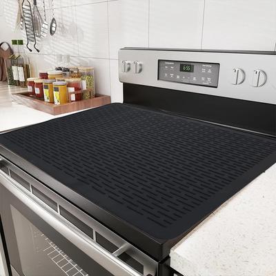 Silikoninis elektrinės viryklės dangtelis 71x50/76x53cm Daugiafunkcis namų indukcinės kaitlentės dangtelis Kilimėlis Virtuvės stiklinės kaitlentės apsauginis kilimėlis