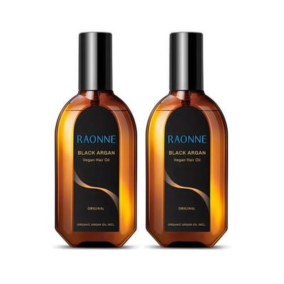 Raonne Black Argan Olio per Capelli Vegano Originale 100ml*2Pz/4Pz