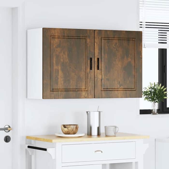 VidaXL Armoires murales de cuisine 2 pcs Porto chêne fumé, meuble mural de cuisine, armoire pour mur de cuisine, armoire 854048