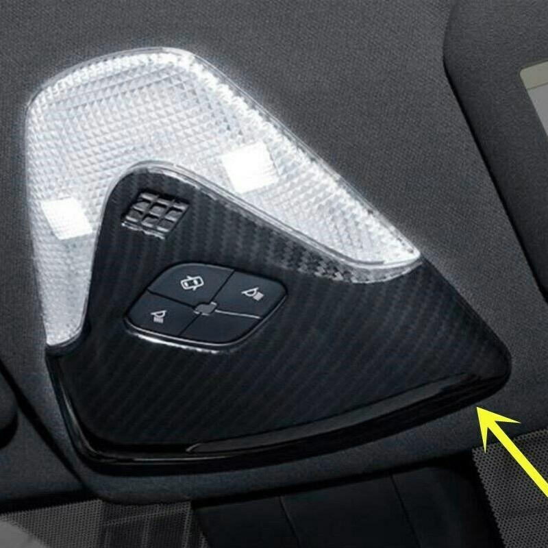 ABS Carbon Fiber Car Front Reading Light Cover Trim ,Celling Light Lamp Cover For Toyota C-HR CHR 2016--M53K