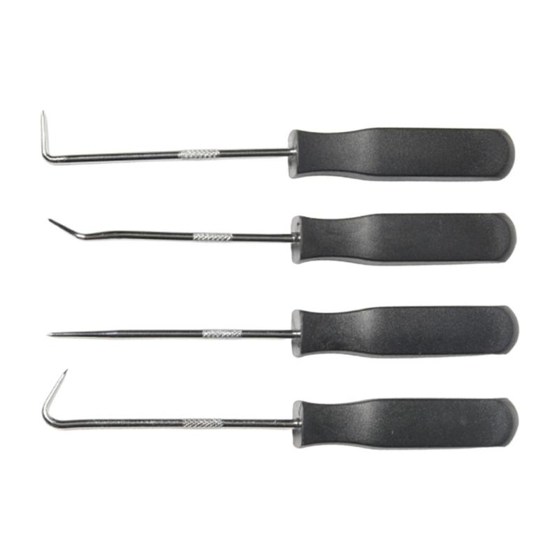 Heat Treated Steel Seal Hook Puller Set 4 Angles Oil Seal Hook Screwdriver For Oil Seal O Rings Removal 1