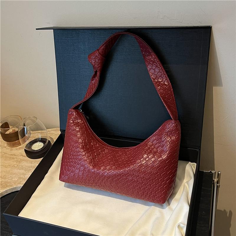 

Корейская сумка-тоут женская сумка мода 2025 ретро новая повседневная сумка-подмышка сумка-полумесяц на плечо персонализированная сумка красный