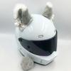 Cute Self-adhesive Motorcycle Helmet Decor Cosplay Personality Plush Cat Ears Soft Smooth Motocross Accessories