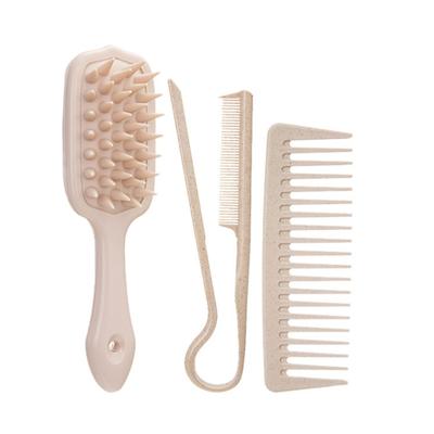 Scalp Massager Shampoo Brush Wide Tooth Comb Detangling Comb V Shaped Hair Straightener Comb Hairdressing Styling Brush