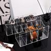 Transparent Acrylic Storage Boxes Wholesale, Desktop Belt Multi-grid Organizer, Cosmetic Storage Boxes with Dividers