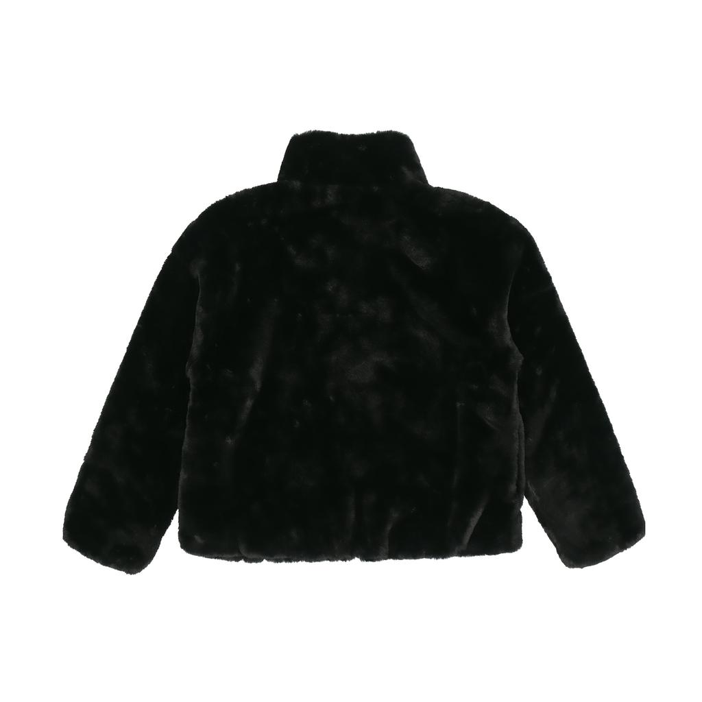 Nike Women'ss Oversized Swoosh Logo Jacket Asia Sizing Black Fossil CU6559-010
