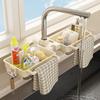 Kitchen ABS Sink Drain Rack Sponge Storage Faucet Holder Soap Drainer Shelf Basket Organizer Bathroom Accessories