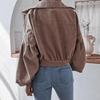 Y2K Vintage Jacket Women Autumn Winter Coat Fashion Casual Elegant Loose Short Balloon Sleeves High Street Amercian Jackets