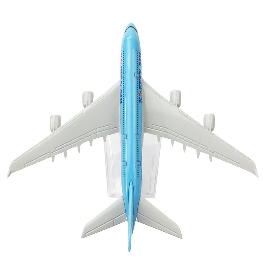 Airplane Model Diecast Planes 16cm Korean Air A380 Model Plane 1:400 Alloy Model for Collection